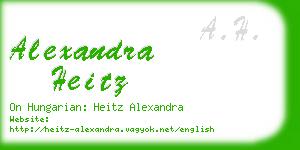 alexandra heitz business card
